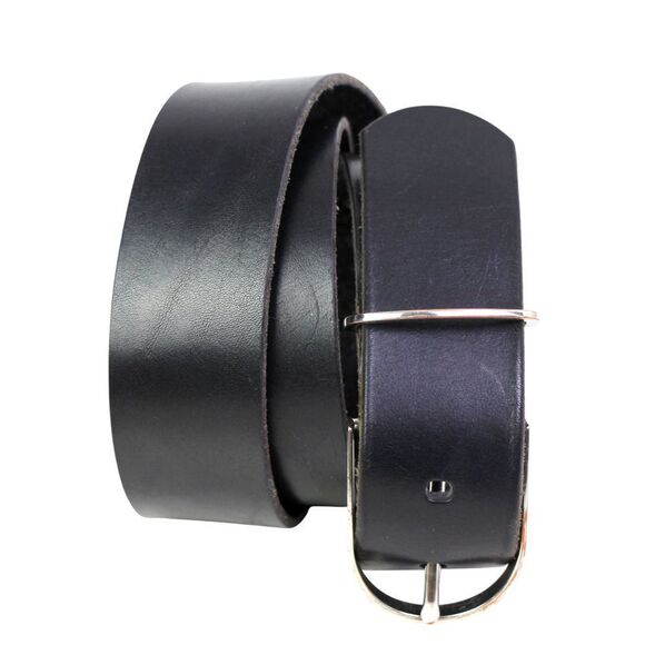 Banana Republic BLACK REAL LEATHER 1 1/2"Wd CASUAL DRESS WOMEN'S BELT Sz S (G86 - Picture 1 of 15